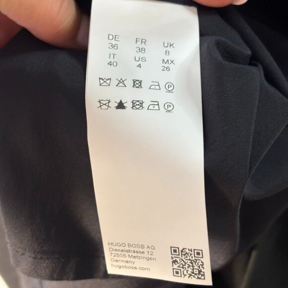 Hugo Boss Womens Black & White Colorblock Sheath Dress Size US 4 Formal Workwear - Picture 8 of 9